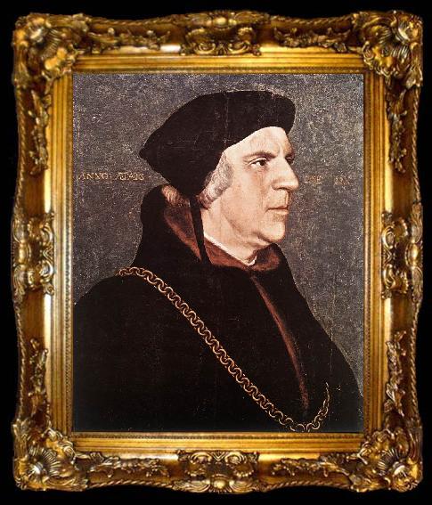 framed  HOLBEIN, Hans the Younger Portrait of Sir William Butts sg, ta009-2